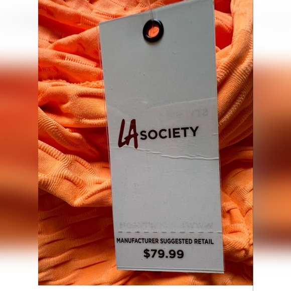 La Society Textured Butt Lifting Leggings NWT - Picture 4 of 5